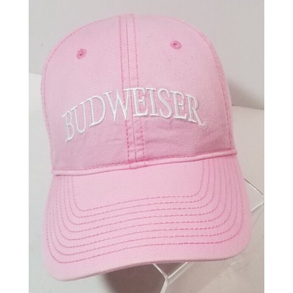 Budweiser Beer PINK Hat GIRL "The Game" Women's Strap Back Adjustable Unisex
